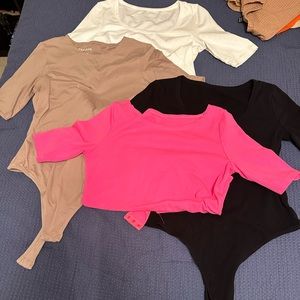 Set of 4 Short Sleeved Bodysuits with snaps